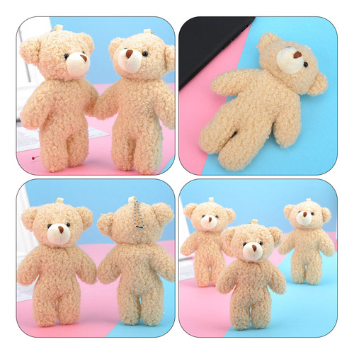 3 Adorables Muñecos De Peluche Con Forma De Oso Colgante Par