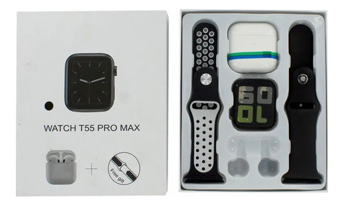 Pack Watch T55 Pro Max Y Auriculares Inalambricos Click