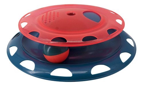 Catnip Catnip Chase Track Red And Blue Interactive Cat Toy,
