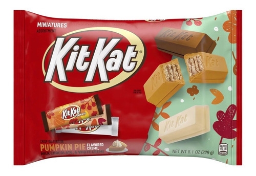 Kit Kat Fall Assortment Pumpkin White Milk Ed. Limitada 