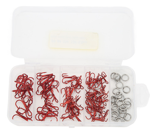Kit De Anzuelos Triples Para Pesca, 100 Unidades Y Doble Ani