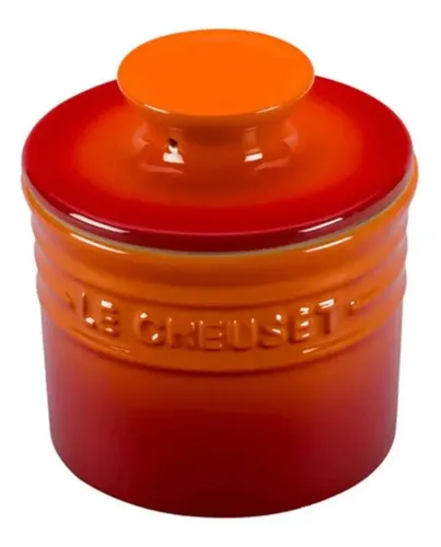 LE CREUSET バターボックス　バターケース オレンジ　新品 Le Creuset バターケース オレンジ 25 Le Creuset バターケース