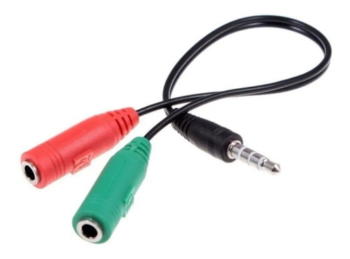 Cable Splitter De Audio Divisor Micrófono Y Audífonos