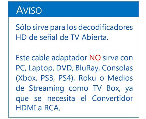 4 Cables Adaptador Hdmi A Rca Av Video 3 Rca
