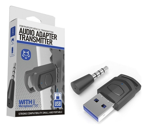 Adaptador de transmisor de audio Bluetooth 5.0 para Ps5 Ps4 Pc