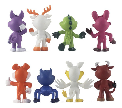 8pcs Poppy Playtime Smiling Critters Figura Modelo Juguete