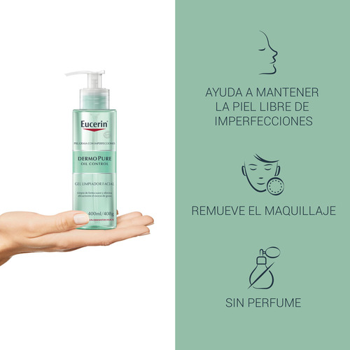 Gel Limpiador Eucerin Dermopure Oil Control X 400 Ml