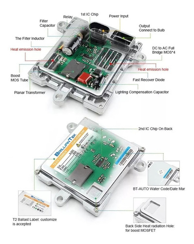Imagen 2 de 6 de Balastra Universal D3s Xenon Calidad Agencia Brilliantek