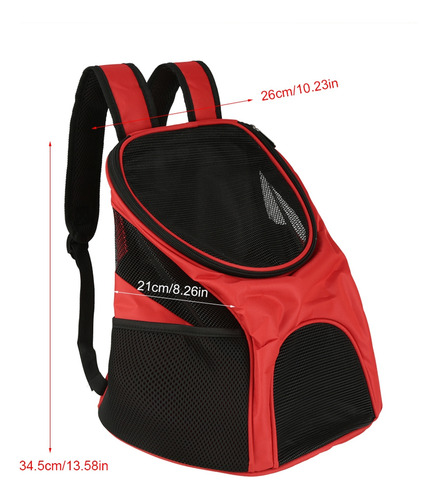 Mochila Portamascotas Con Dos Correas De Hombro P/gato/perro