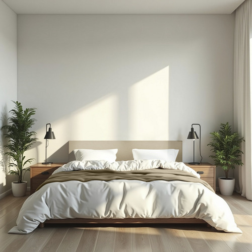 Cabecera King Size Dotico Lisa 3 En 1 Moderna Lino