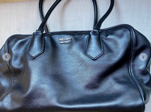 Bolso Negro Saffiano Prada Piel