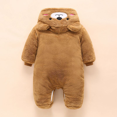 D Ropa De Gateo Niños Mono De Bebé De Invierno Grueso Y