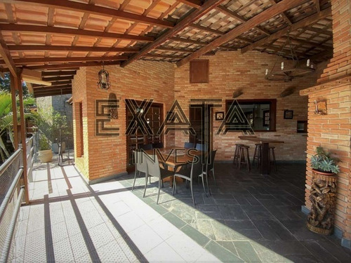 Imagem 18 de 30 de Casa Em Condomínio À Venda, Linda Casa Rústica De Tijolinho, Com Detalhes Em Pedra Na Fachada. Casa Bem Integrada, Arejada, Ensolarada E Envidraçada. Com Ótimo Acabamento, Constru - Ca00491 - 685906