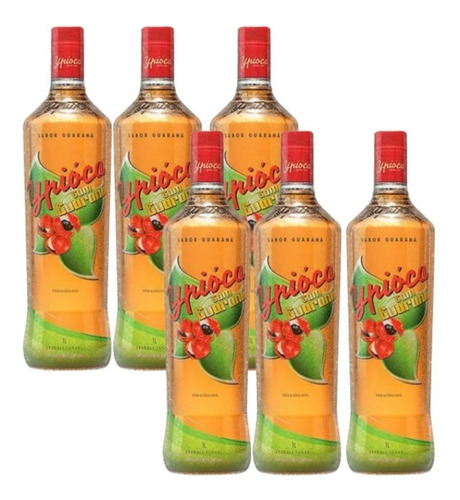 Combo 3 Cachaça Ypioca Guaraná 1 Litro - Original