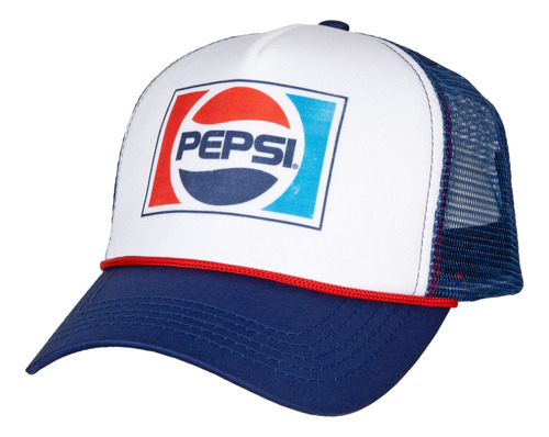 Pepsi Gorra De Camionero Ajustable Con Logotipo Clásico, Col