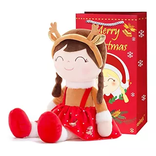 Baby Girl Gifts Christmas Doll Soft Plush Elk Disfraz J...