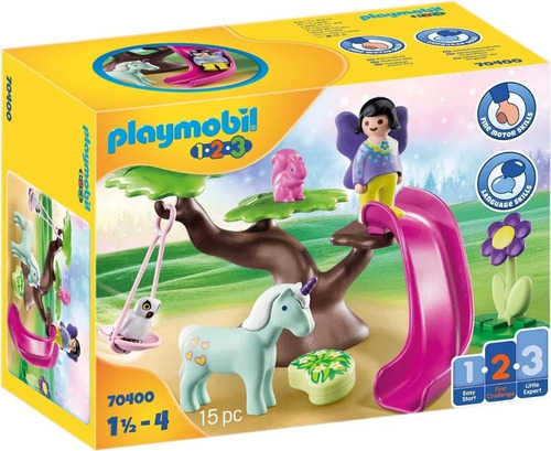 Playmobil 1 2 3 Parque Infantil Con Figura Hada 70400 Edu