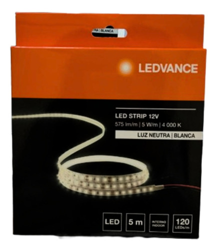 Cinta De Led 5w/m Tira Eco Flex Ledvance X 5 Metros Ip20