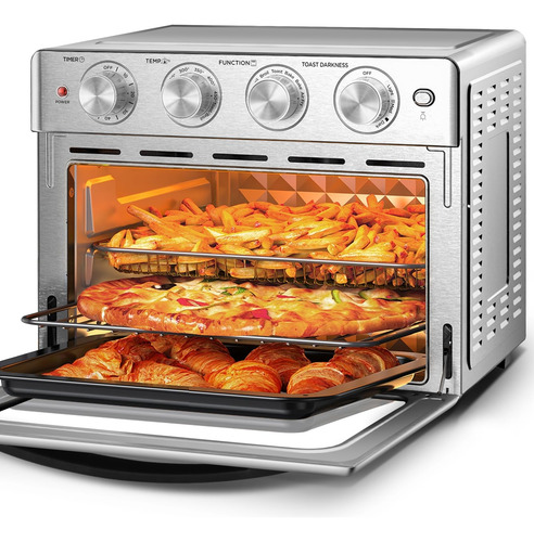 Freidora Geek Chef, 26 Qt, Acero Inoxidable, 1700 W