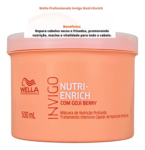Wella Enrich Nutição Oil Reflections Nutrição Suaves Luminos