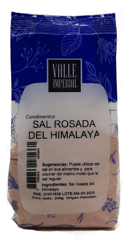 Sal Rosada Del Himalaya 200 Gr Marca: Valle Imperial