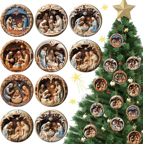 Decoración Navideña Con Calendario De 24 Días De Adviento