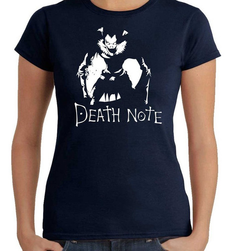 Remera Mujer Death Note 100% Algodón Calidad Premium 10