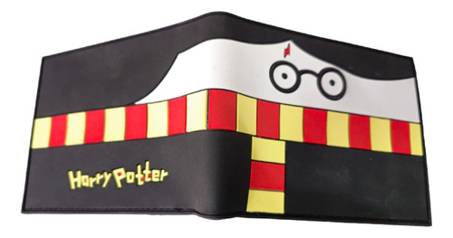 Billetera De Goma Harry Potter (negro) - Eternia Store