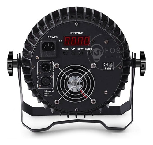 Kit 8 Refletor Par Led Slim 18x15w Rgbwa 5n1 Igreja Dj Festa