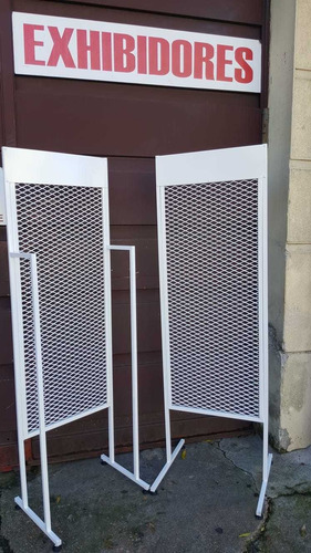 10 Mensulas Exhibidor Panel Ranurado De Caño Cuadrado 25cm