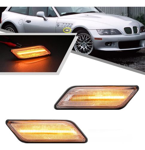 2 Luz Led Marcador Lateral Dinamica Para Bmw Z3 E36 Coupe