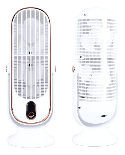 Ventilador De Mesa Con Conector Usb Portátil, 5 Marchas, Sil