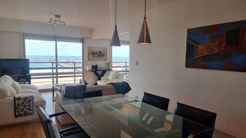 Departamento En Alquiler Temporario 4 Amb. Cochera. Frente Al Mar. Playa Grande