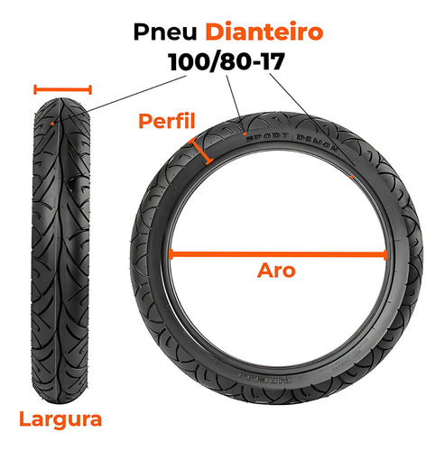 Par Pneu Cbx Twister 250 100-80-17 + 130-70-17 Pirelli