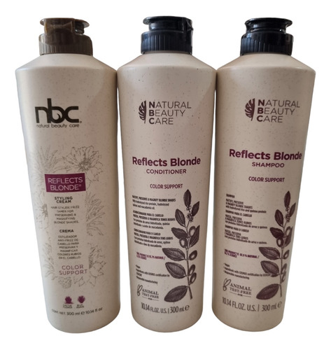 Kit Nbc Reflects Blonde Shampoo + Acondicionador + Crema
