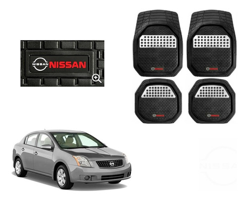 Tapetes 3d Charola Logo Nissan Sentra 2007 - 2010 2011 2012