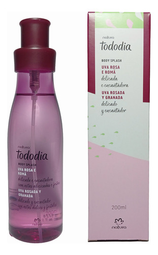 Natura Tododia Body Splash Uva Rosada Y Granada 200 Ml