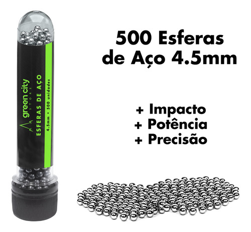 Revólver Metal Cal. 4.5mm + 2000 Esferas Aço + 20 Co2 + Óleo