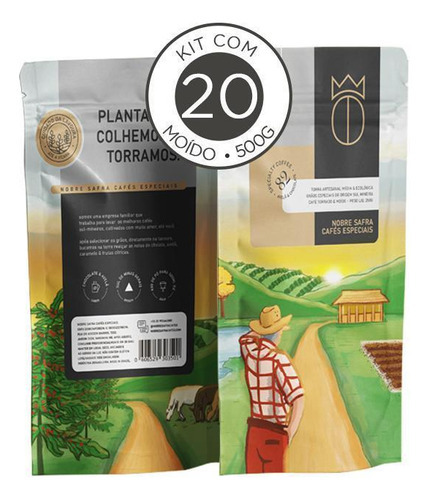 Café Gourmet Arábica Torrado E Moído 20 Pacotes De 250g