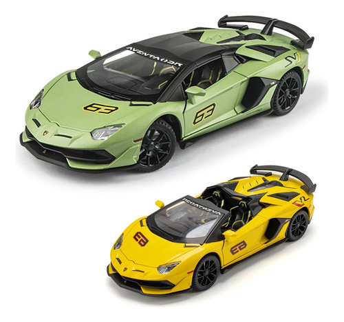 Lamborghini Aventador Miniatura Metal Car Colección Regalos