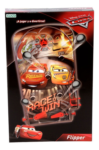 Cars Disney Flipper Pinbal Juego Mesa Rayo 1518 Ditoys