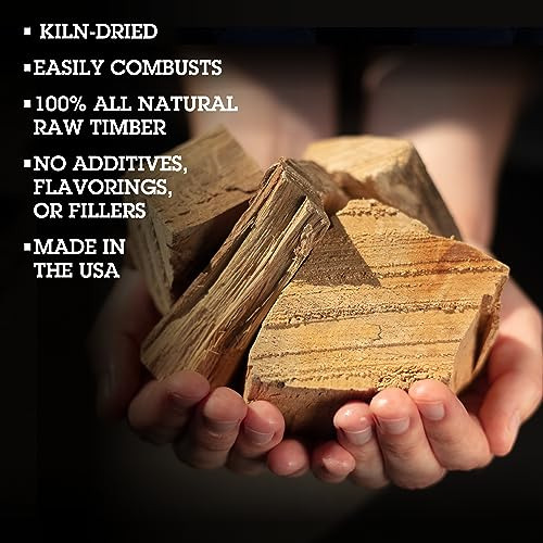 Trozos De Madera De Nogal Hickory 100% Naturales Ahumar...