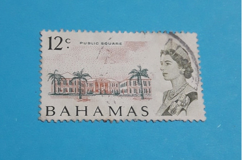 Estampilla Bahamas Reina Isabel 1967 Coleccion