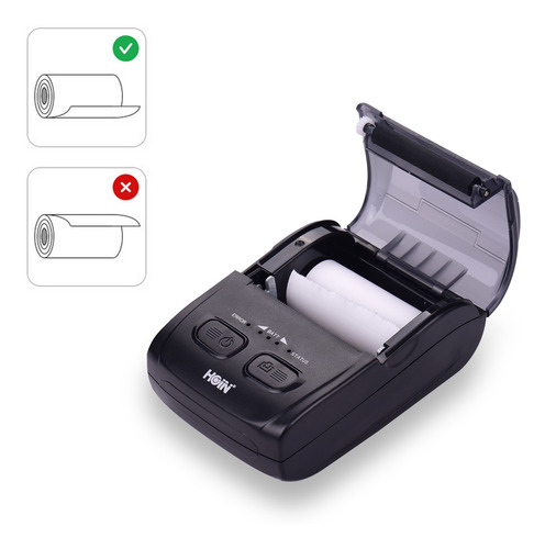Imagen 6 de 9 de Hoin Portable 58mm Impresora Térmica De Recibos De Mano Có
