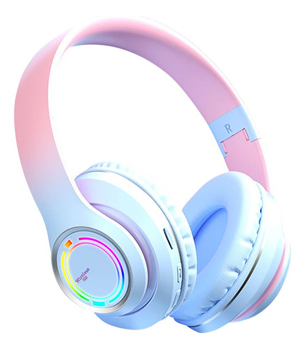 Auriculares Bluetooth Emisores De Luz De Colores Degradados,