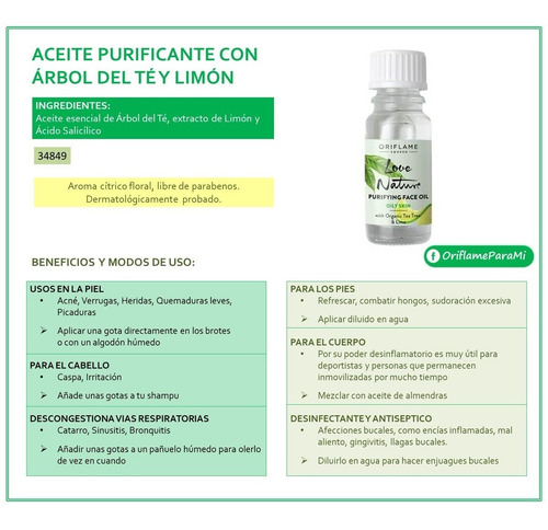 Aceite De Arbol De Té Para Tratar Piel Grasa