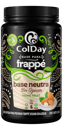 Bases Para Frappe - Neutra Vegana Sin Azúcar 1.5kg.