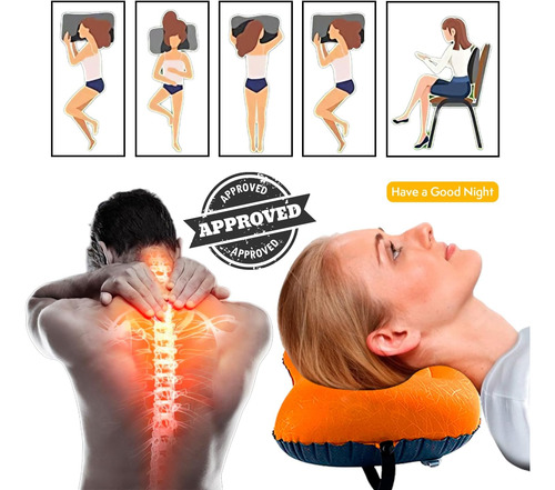Almohada Inflable Ultraligera Para Viaje Y Camping Verde