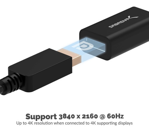 Adaptador Convertidor Usb C A Displayport Sabrent Da-dpuc