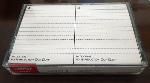 Cassette Tdk A 60 De Audio Un Solo Uso 60 Minutos Usado (Usado)